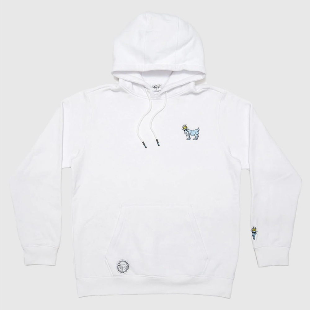 goat USA white mens sweatshirt size Xs